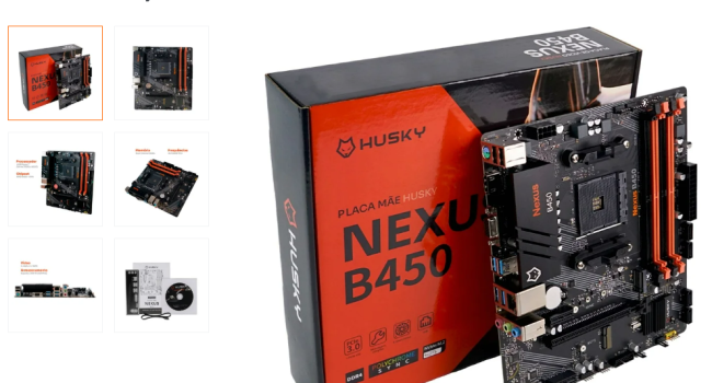 Placa-Mãe Husky  B450, M.2   - 10% de desconto